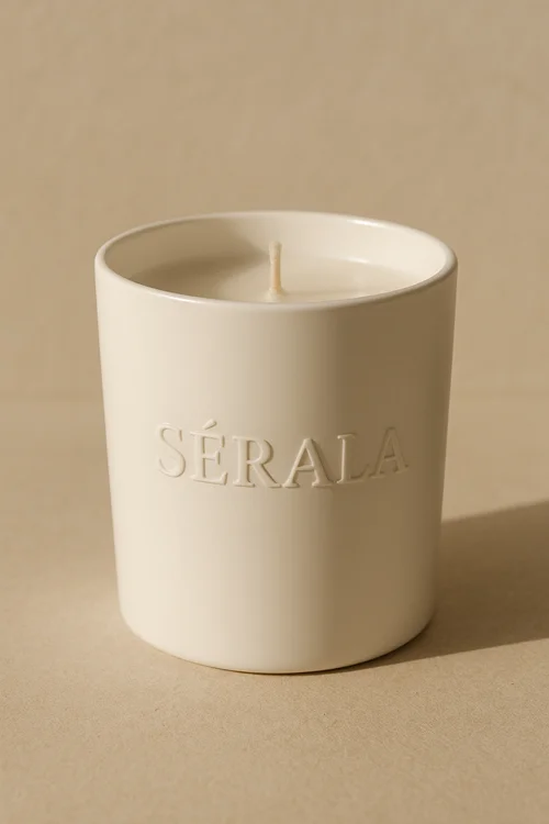 شمع سفید لیوانی SÉRALA